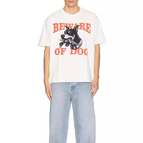 Rhude T-shirt Hound Letter Print Short Sleeve T-shirt
