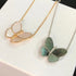 Vanity Butterfly Necklace - 925 sterling silver & Mother of Pearl - High Quality Dupe