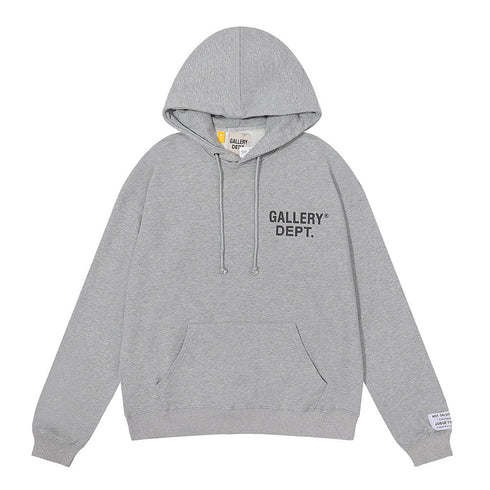 Gallery Dept Hoodie Micro Label Alphabet Slogan Hooded Sweater