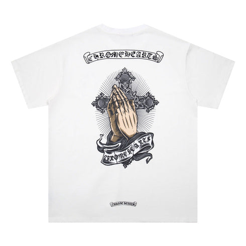 Chrome Heart T Shirts T-Shirt Loose Cross Print