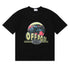 Rhude T-shirt Alphabet Coconut Racing Pattern Short Sleeve T-shirt