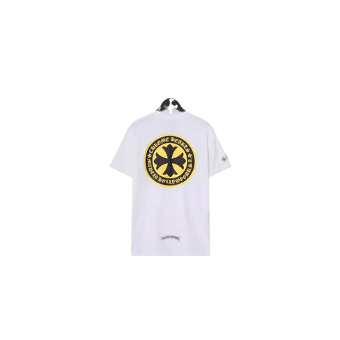 Chrome Heart T Shirts Sanskrit Large Logo Cross Print Short Sleeve T-Shirt