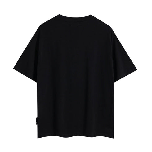 Palm Angels T-shirt Racing Flag Letter Print Short Sleeve T-shirt