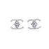 Double C Glam Stud Earrings - S925 D-VVS1 Moissanite