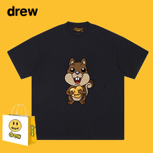 Drew T-shirts Smiley Bear Printed Short Sleeve