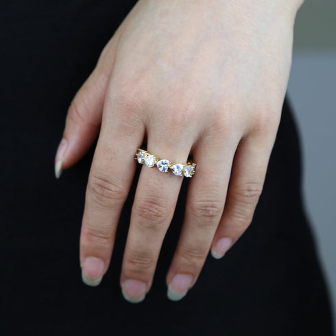 VVS Jewelry Heart Eternity Ring