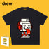 Drew T-shirts Cotton Short Sleeve Cartoon Graffiti
