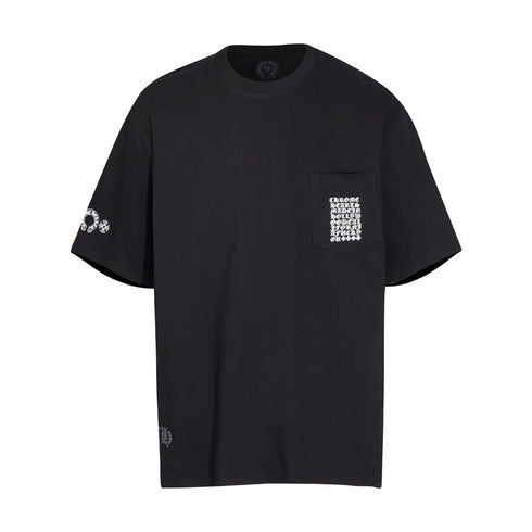 Chrome Heart T Shirts T-shirt logo print cotton round neck short sleeve