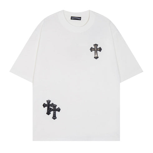 Chrome Heart T Shirts T-Shirt Short Sleeve Cross