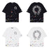 Chrome Heart T Shirts Croix Cross Sanskrit Embroidery Versatile Casual Loose