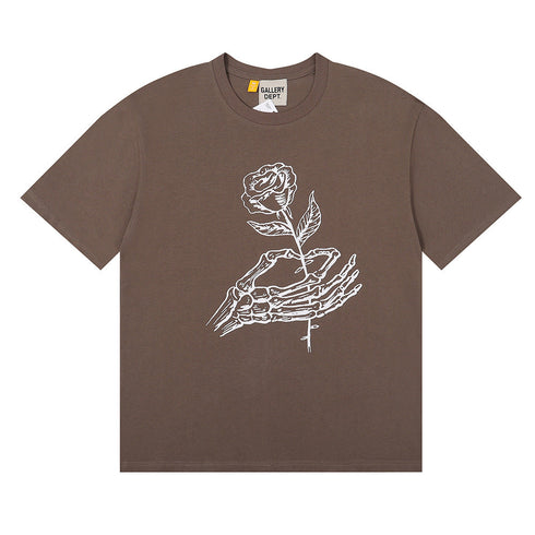 Gallery Dept T Shirts Printed Letter Cotton Short-Sleeved T-shirt for Men