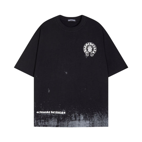 Chrome Heart T Shirts Sanskrit Short Sleeve T-Shirt Crew Neck