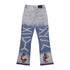 Gallery Dept Jeans leather label embroidery water ripple gradual change wash jeans