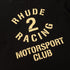 Rhude T-shirt Racing Club Alphabet Slogan Printed Short Sleeve T-shirt