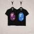 Bathing Ape T-Shirt Summer Cartoon Print Casual Large Size Loose Men's and Women's round Neck Short Sleeve T-shirt