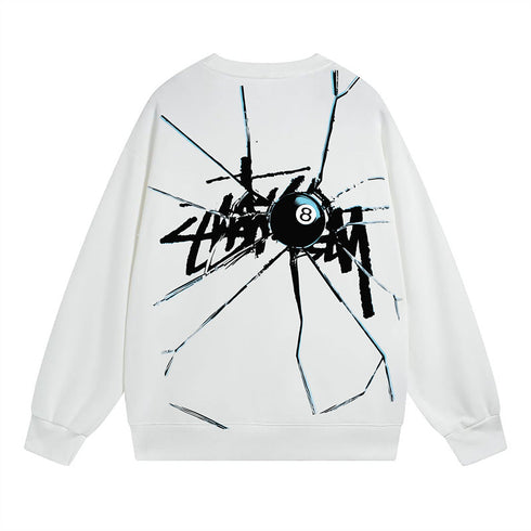 Stussy Sweatshirts Autumn/Winter Fleece Couple Sweatshirts
