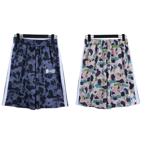 Palm Angle Shorts Palm Angels Casual Camouflage Printed Logo Shorts for Men and Women