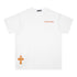 Chrome Heart T Shirts Cross Leather Print Short Sleeve T-Shirt Loose