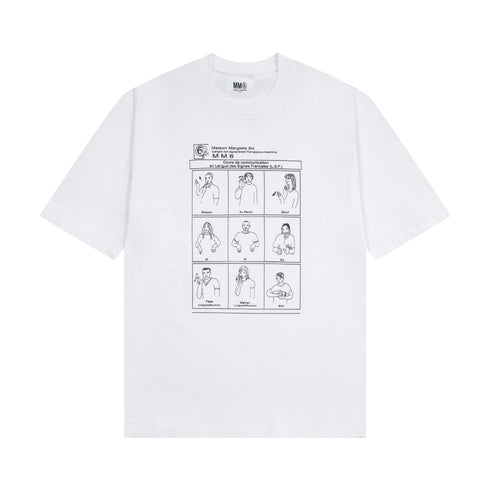 Maison Margiela T-shirt Crew Neck Loose Short Sleeve T-shirt