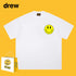 Drew T-shirts Smiley Face Print Short Sleeve Loose