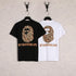 Bathing Ape T-Shirt Cartoon Round Neck Summer Printing Plus Size Short-Sleeved Casual T-shirt