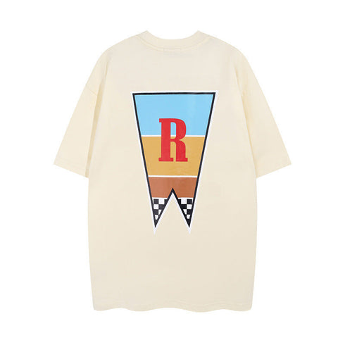 Rhude T-shirt Junior Letter Arrow R Label Short Sleeve T-shirt