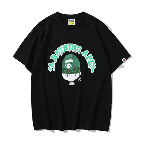 Bathing Ape T-Shirt Summer Camouflage Ape Head Short Sleeve T-shirt