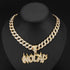 VVS "NO CAP" Diamond-Filled Flame Letter Necklace