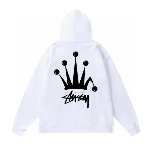 Stussy Hoodie Fall/Winter Fleece Hooded Sweater