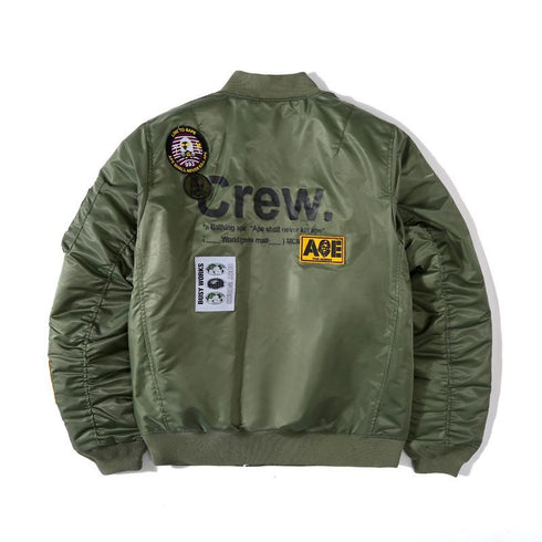Bathing Ape Coat Autumn and Winter Men's Casual Armband Baseball Cotton-Padded Jacket Jacket Men's and Women's Coats