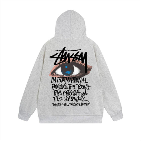 Stussy Hoodie Zip Cardigan Hooded Sweater