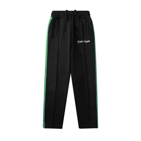Palm Angle Pants Palm Angels Rainbow Striped Pants Men's and Women's Casual Trousers Loose Ins