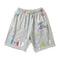 Gallery Dept Shorts Hand Painted Graffiti Ink Splashed Alphabet Casual Shorts
