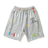 Gallery Dept Shorts Hand Painted Graffiti Ink Splashed Alphabet Casual Shorts