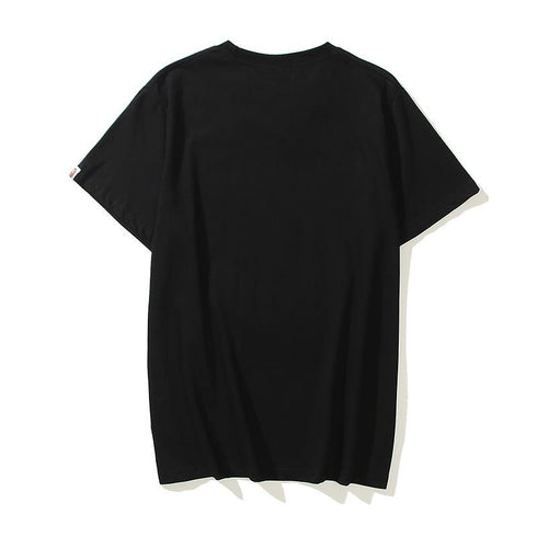 Bathing Ape T-Shirt Cartoon Round Neck Summer Loose Printed Plus Size Short-Sleeved Casual T-shirt