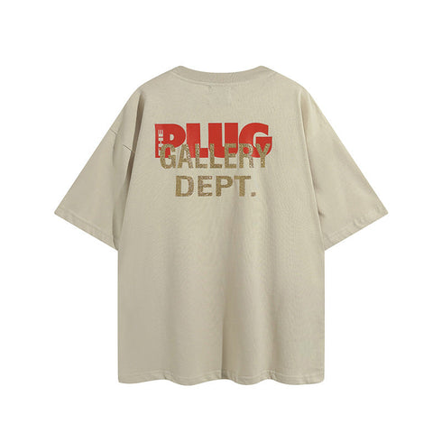 Gallery Dept T Shirts Trendy Gallery Dept Letter Printed Large Size Short Sleeve T-shirt for Men and Women
