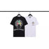 Chrome Heart T Shirts Crowe Scroll Heart Color Cross Print Crew Neck Short Sleeve