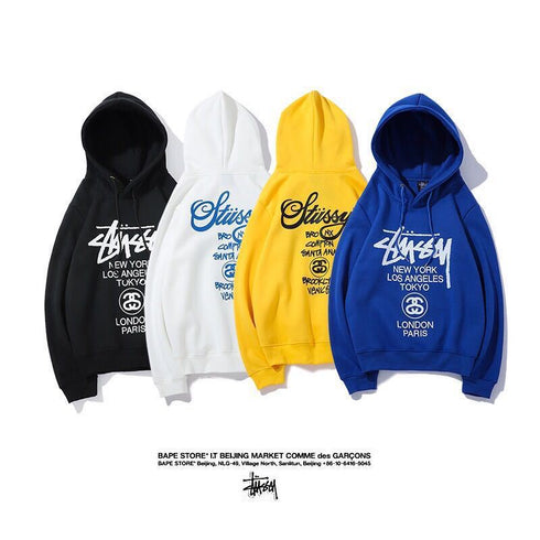 Stussy Hoodie Fleece Versatile Hooded Sweater
