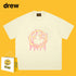 Drew T-shirts Flame Smiley Face Short Sleeve Print