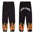 Palm Angle Pants Palm Angels Flame Letter Logo Casual Trousers for Men and Women