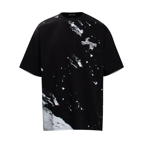 Chrome Heart T Shirts Croix Cross Horseshoe Scroll Sanskrit Short Sleeve