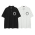 Chrome Heart T Shirts Sanskrit horseshoe print polo shirt short sleeve