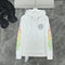 Chrome Heart Hoodie Yellow green gradual change letter horseshoe flower arm cross hooded sweater