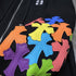 Chrome Heart Hoodie Crowe Double Arm Embroidered Colored Cross Group Leather Zip Sweater