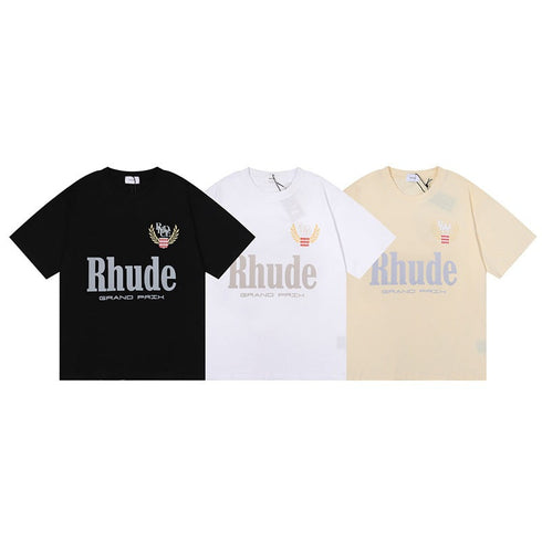 Rhude T-shirt Letter Print Short Sleeve T-shirt