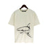 Palm Angels T-shirt Sketch Break Shark Alphabet Short Sleeve T-shirt
