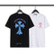 Chrome Heart T Shirts Sanskrit Color Printing Loose Cotton Casual Crew Neck Short Sleeve T-Shirt