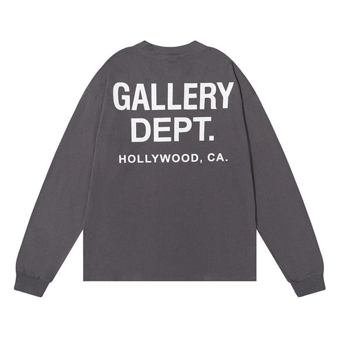 Gallery Dept T-shitrs Cotton Long Sleeve T-shirt Loose