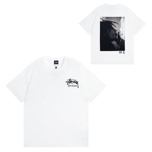 Stussy T-Shirts Casual Versatile Loose T-Shirts Couple