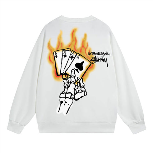 Stussy Sweatshirts Crew Neck Fleece Sweater